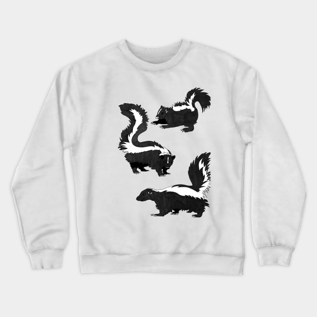 Fart Squirrel Skunk Crewneck Sweatshirt by prizprazpruz